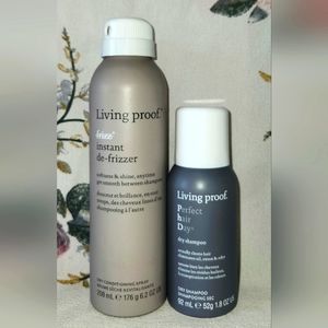 Living Proof No-Frizz Instant De-Frizzer 208ml/6.2oz & Dry Shampoo 92ml/1.8oz